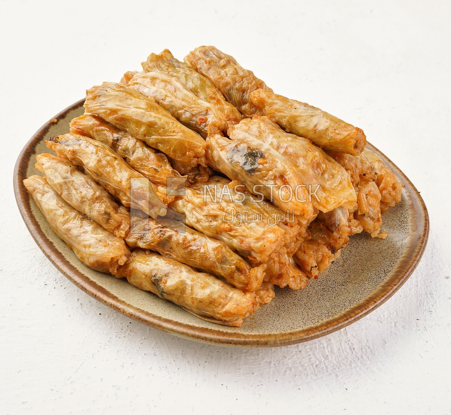 Plate of Stuffed Cabbage Leaves