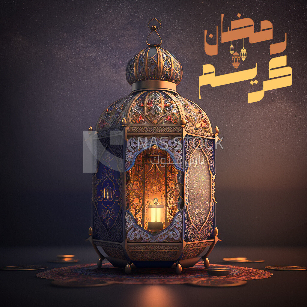 فانوس عربي معدني ، تحف رمضانية