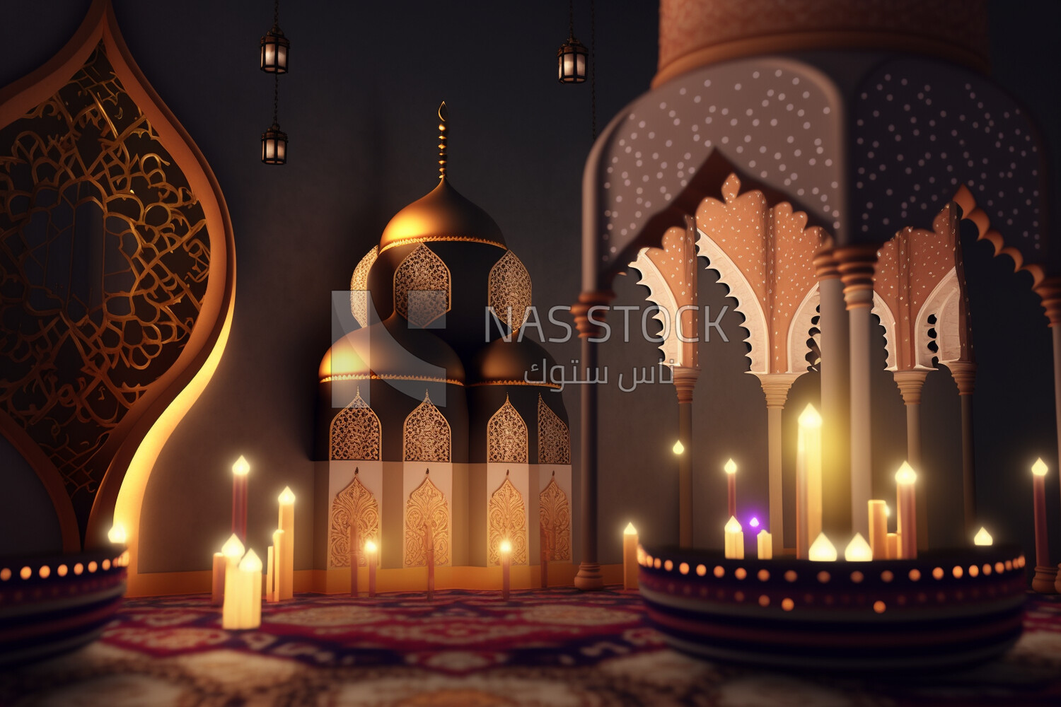 Collection of Ramadan artifact
(Ramadan Posters -  AI Technology)