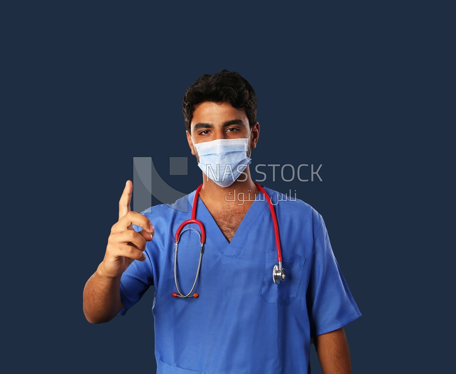 A man doctor with a stethoscope