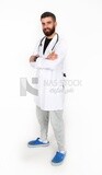 A man doctor with a stethoscope