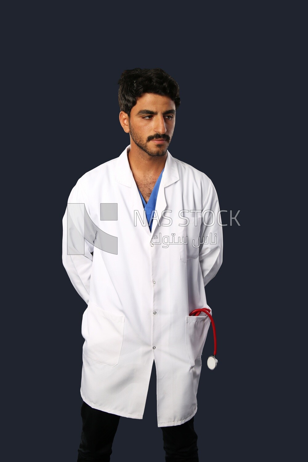 A man doctor with a stethoscope