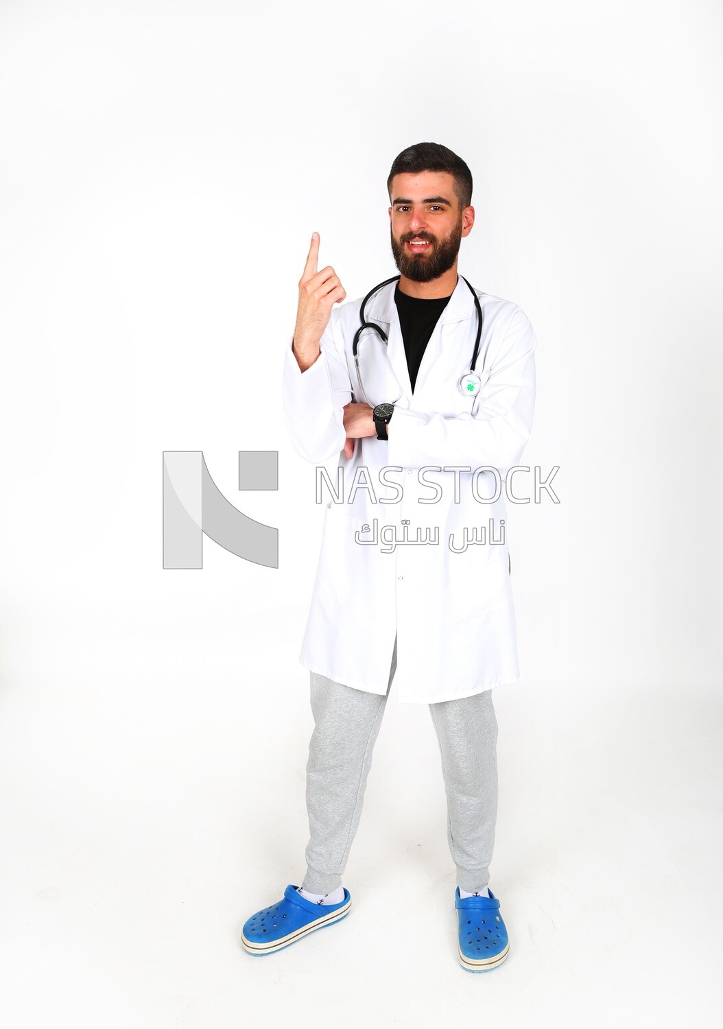 A man doctor with a stethoscope
