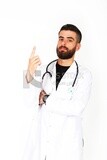 A man doctor with a stethoscope