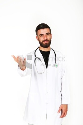 A man doctor with a stethoscope