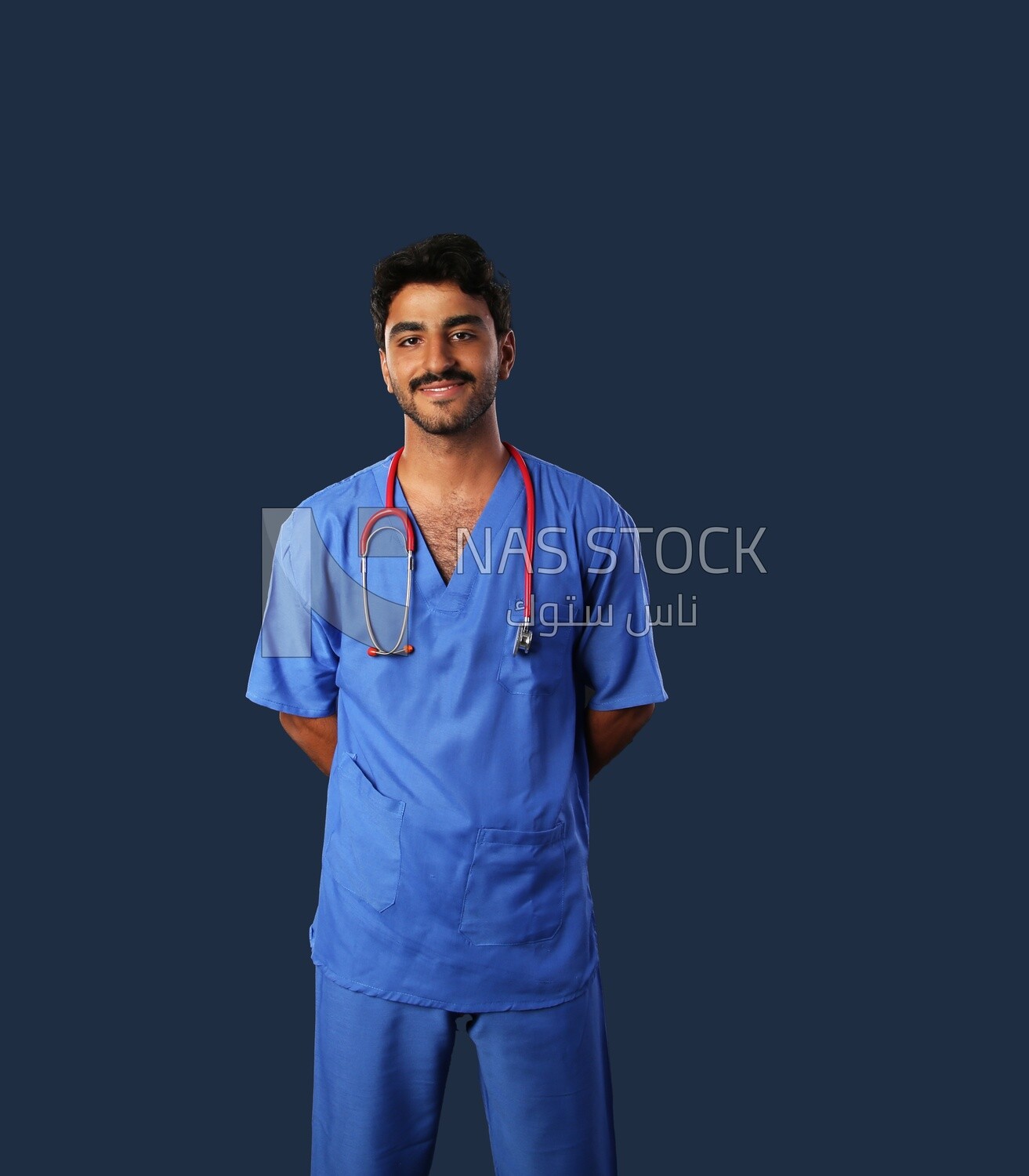 A man doctor with a stethoscope