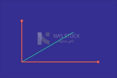 Graph with up arrow