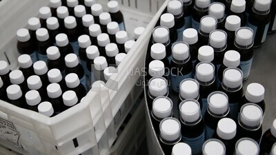 Pharmaceutical factory with medicine bottle production line