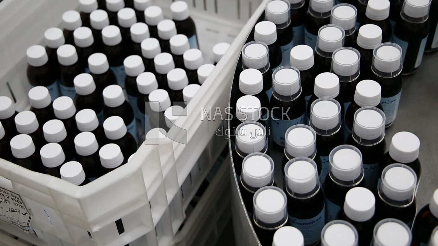 Pharmaceutical factory with medicine bottle production line