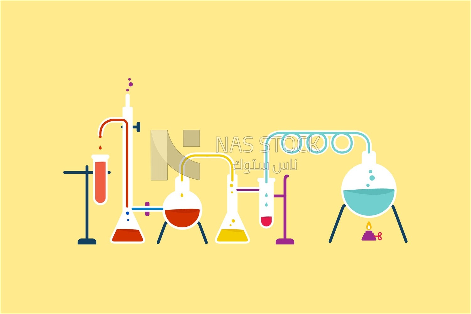 Test tubes and pipettes