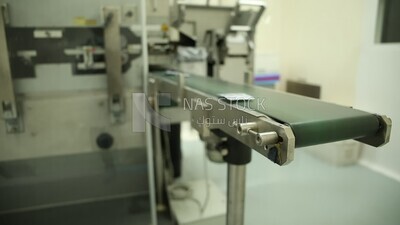 Stage of sorting and pressing the Medication tablets before packaging