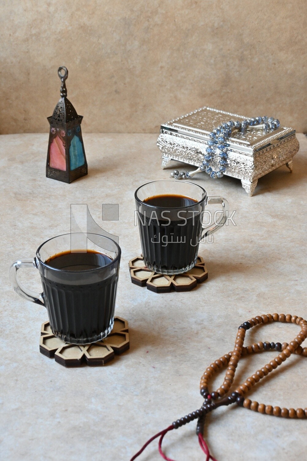 Two cups of Mouthwatering Tamarind juice, a delicious Ramadan drink, traditional juice
