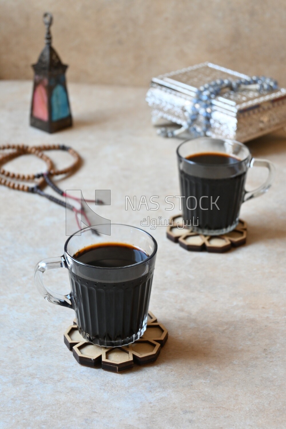 Two cups of Mouthwatering Tamarind juice, a delicious Ramadan drink, traditional juice