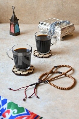 Two cups of Mouthwatering Tamarind juice, a delicious Ramadan drink, traditional juice
