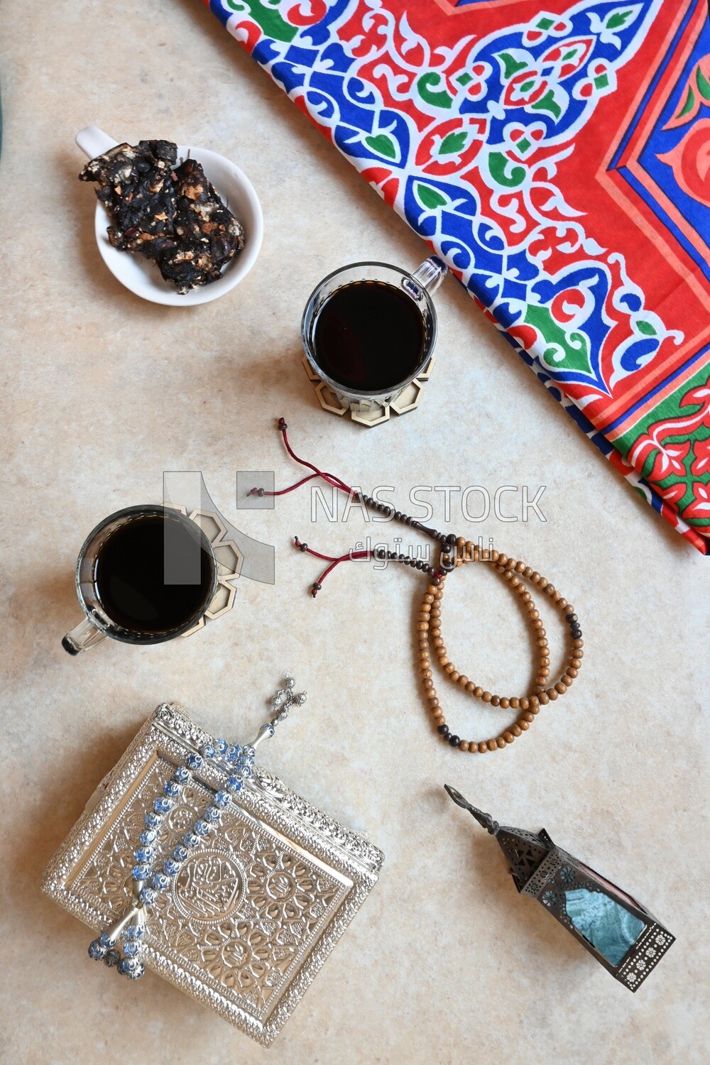 Two cups of Mouthwatering Tamarind juice, a delicious Ramadan drink, traditional juice