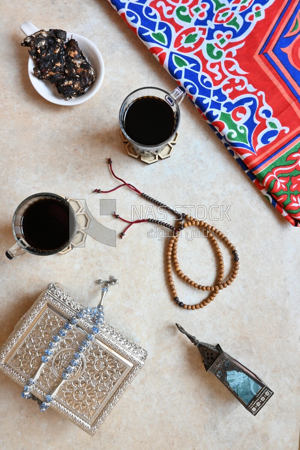 Two cups of Mouthwatering Tamarind juice, a delicious Ramadan drink, traditional juice