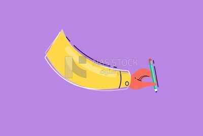 يد تكتب