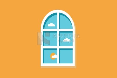 Window with landscape