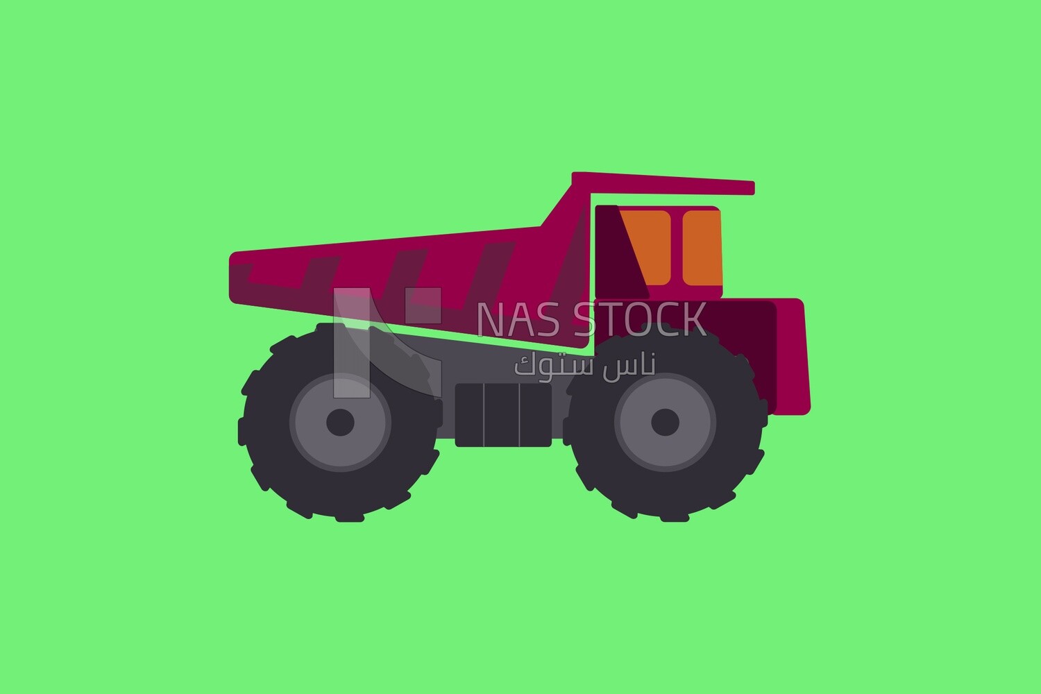 Construction dump truck