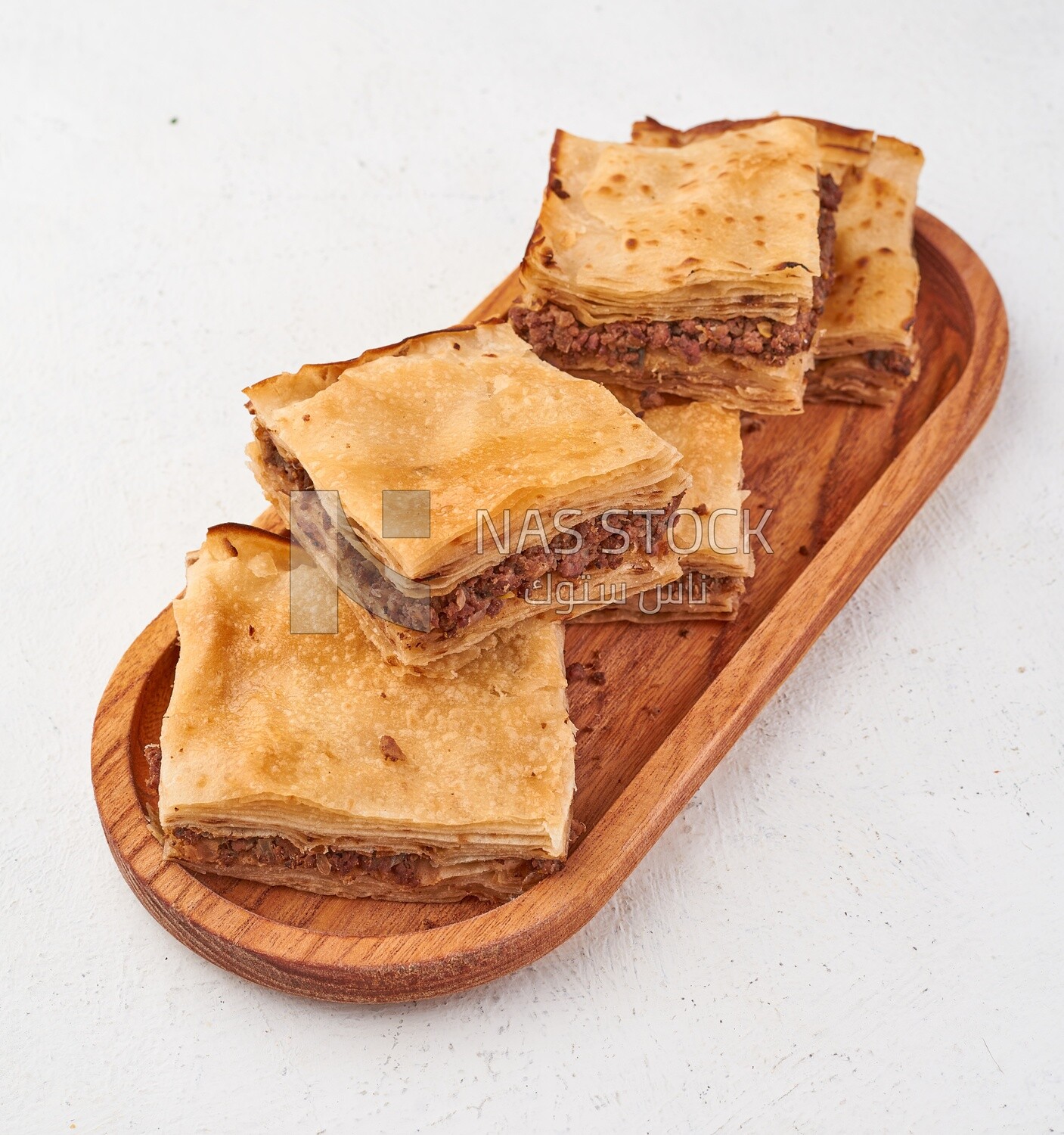 crispy Phyllo Meat Pie (Egyptian Goulash), recipes and delicious food dishes, popular Arabic food