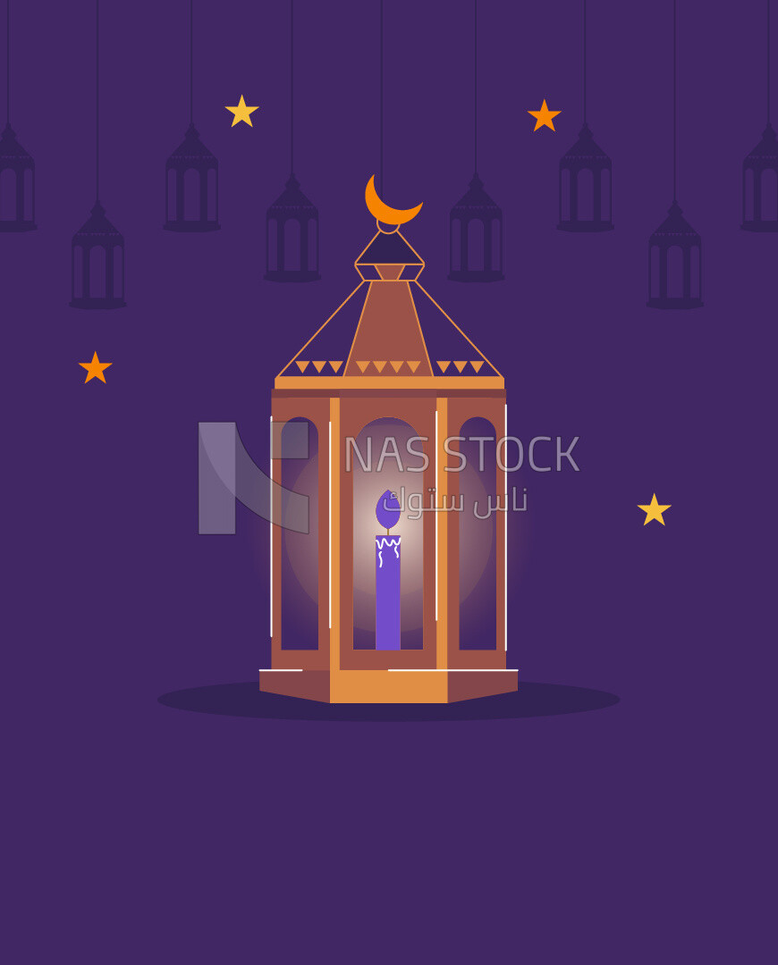 Illustration of Ramadan atmosphere and Ramadan lantern
(Ramadan Vector)