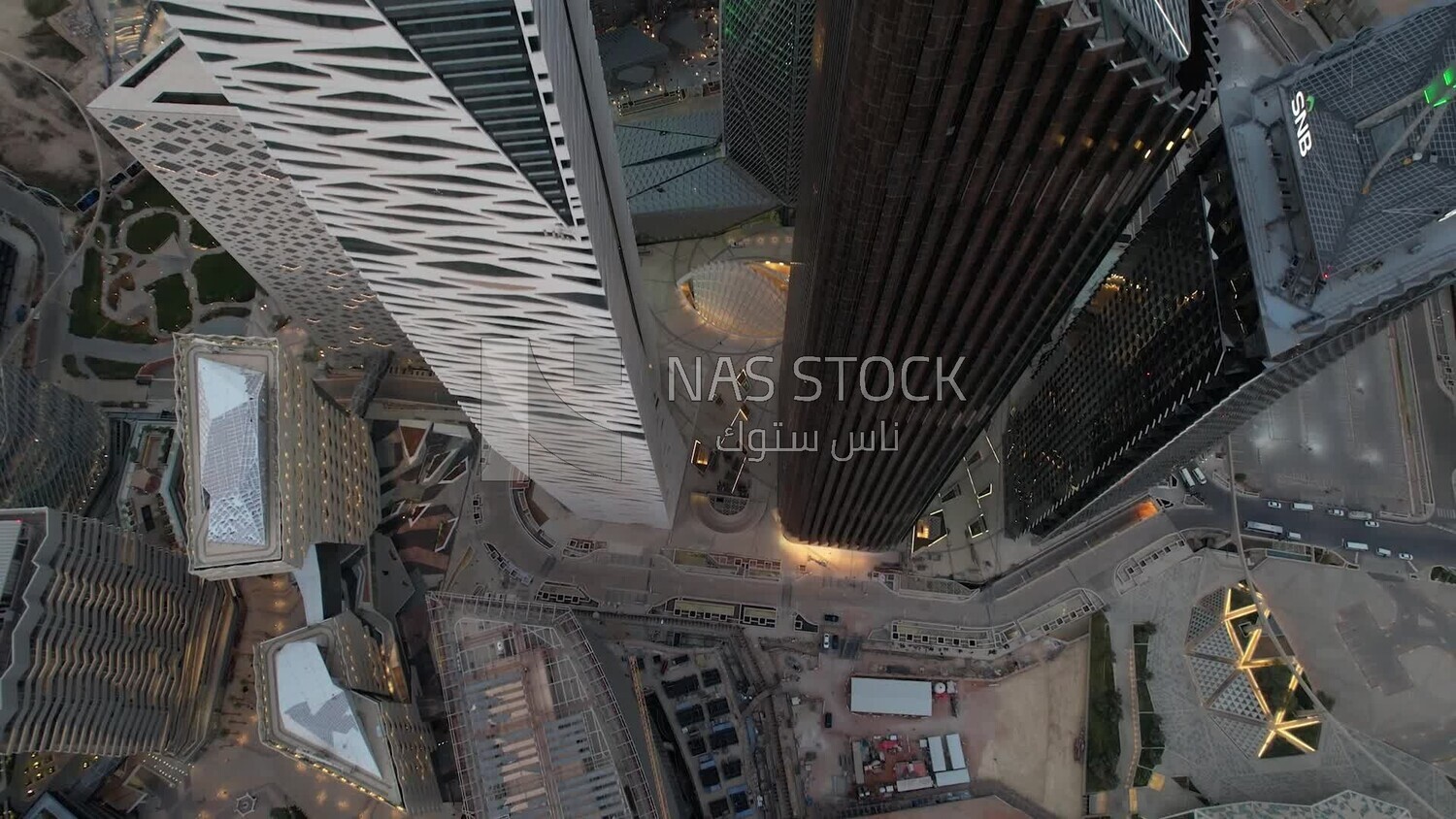 drone footage of the King Abdullah Financial District in Riyadh, tourism in Saudi Arabia, King Abdullah Financial District (KAFD) Metro Station, Riyadh towers