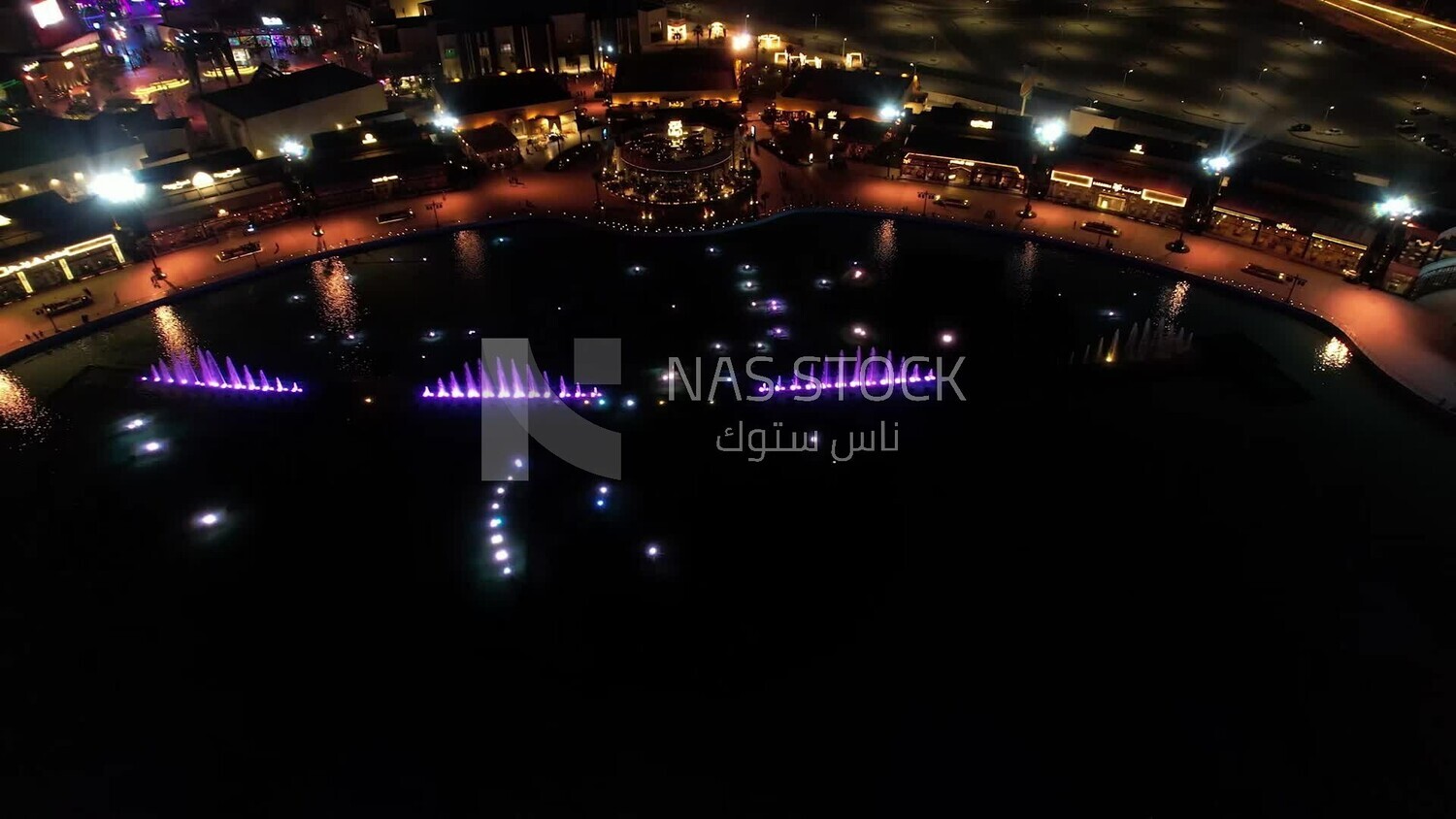 drone footage for Boulevard World from the top, tourism in Saudi Arabia, Boulevard City, Riyadh Season events