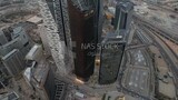 drone footage of the King Abdullah Financial District in Riyadh, tourism in Saudi Arabia, King Abdullah Financial District (KAFD) Metro Station, Riyadh towers