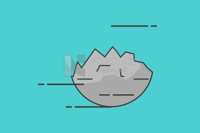 Broken rock