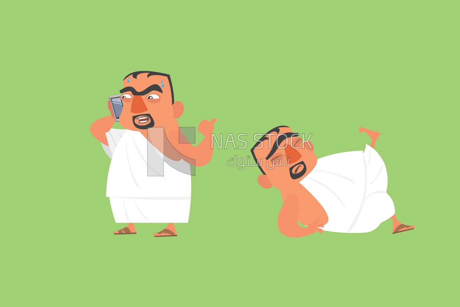 Man in Ihram clothes