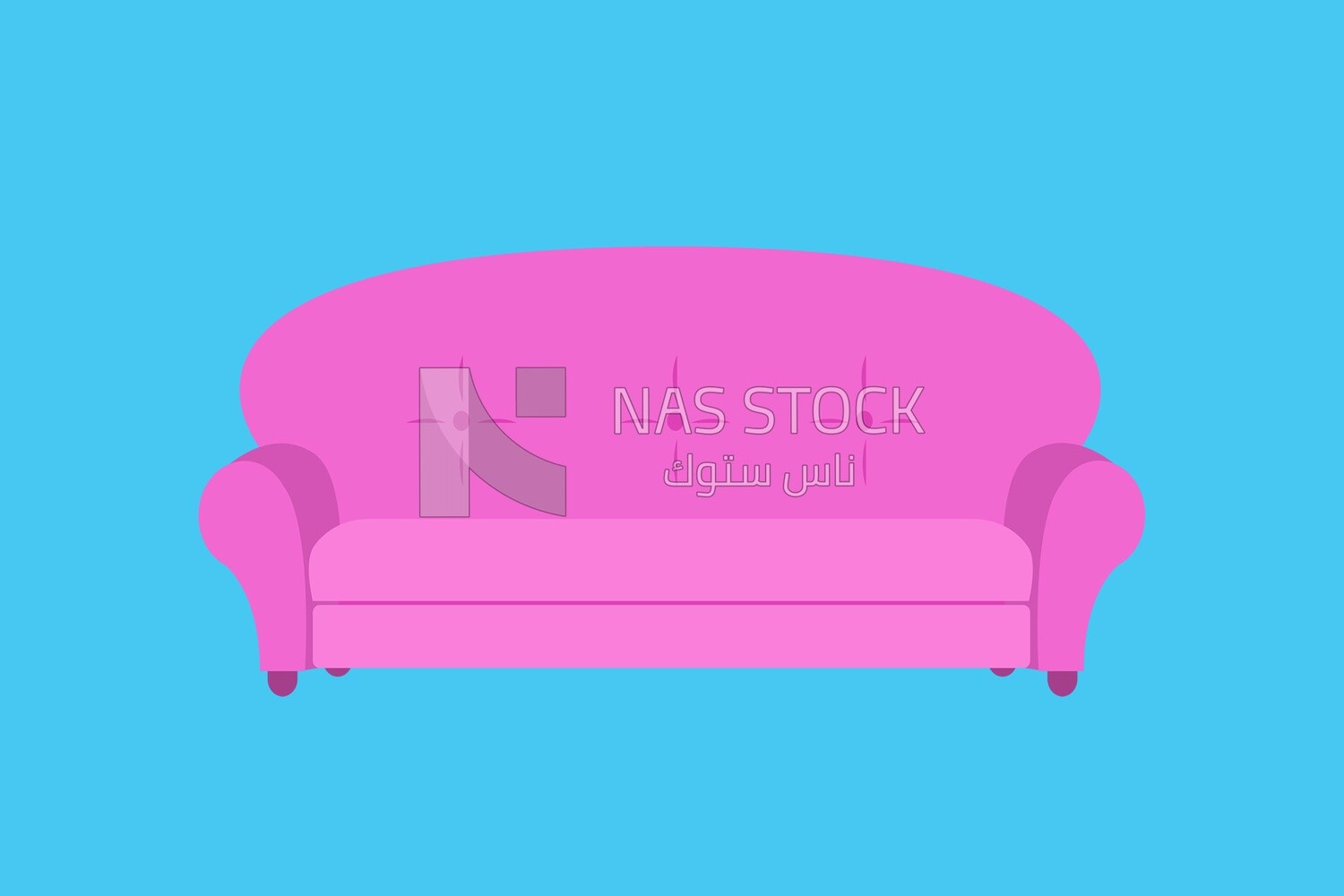 Purple sofa