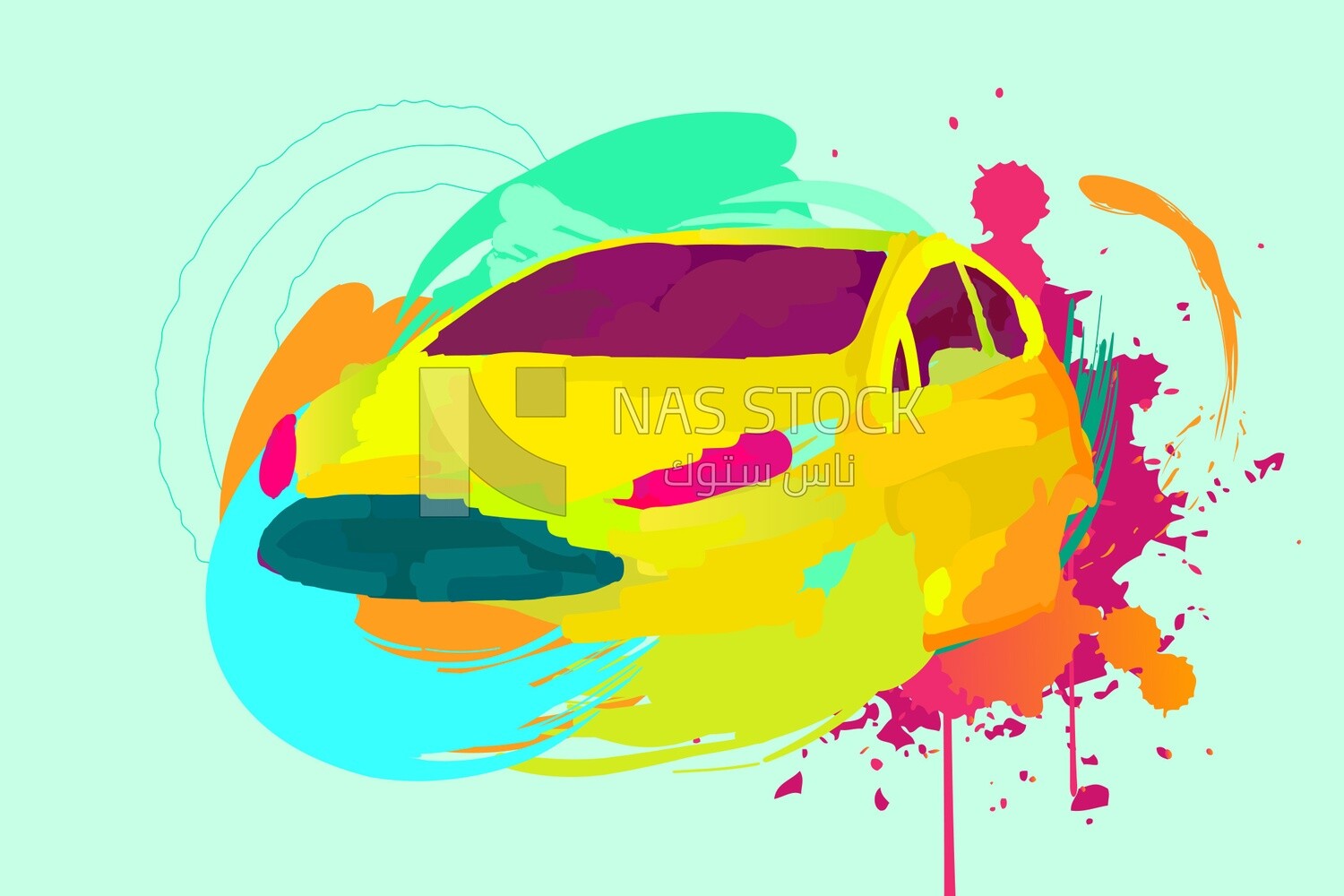 Colorful car