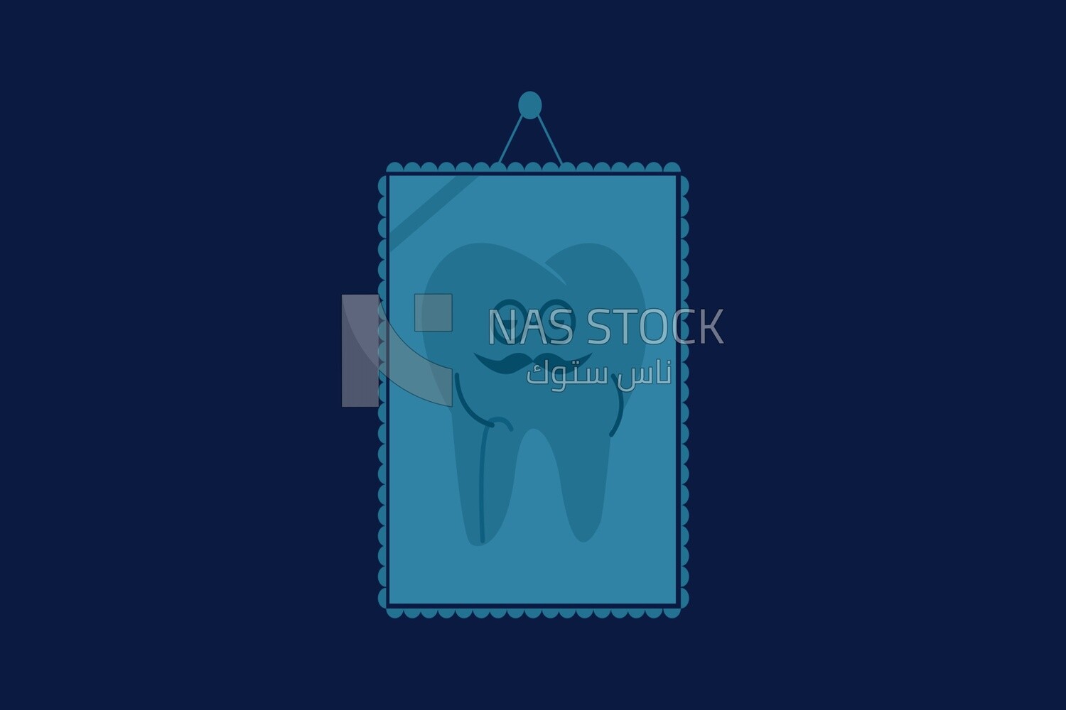 Frame with tooth