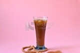 Cup of licorice juice with ice, Ramadan drinks, Ramadan Juices, traditional juice