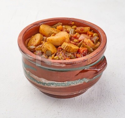 Bowl of vegetably torly, healthy food, snacks, traditional food