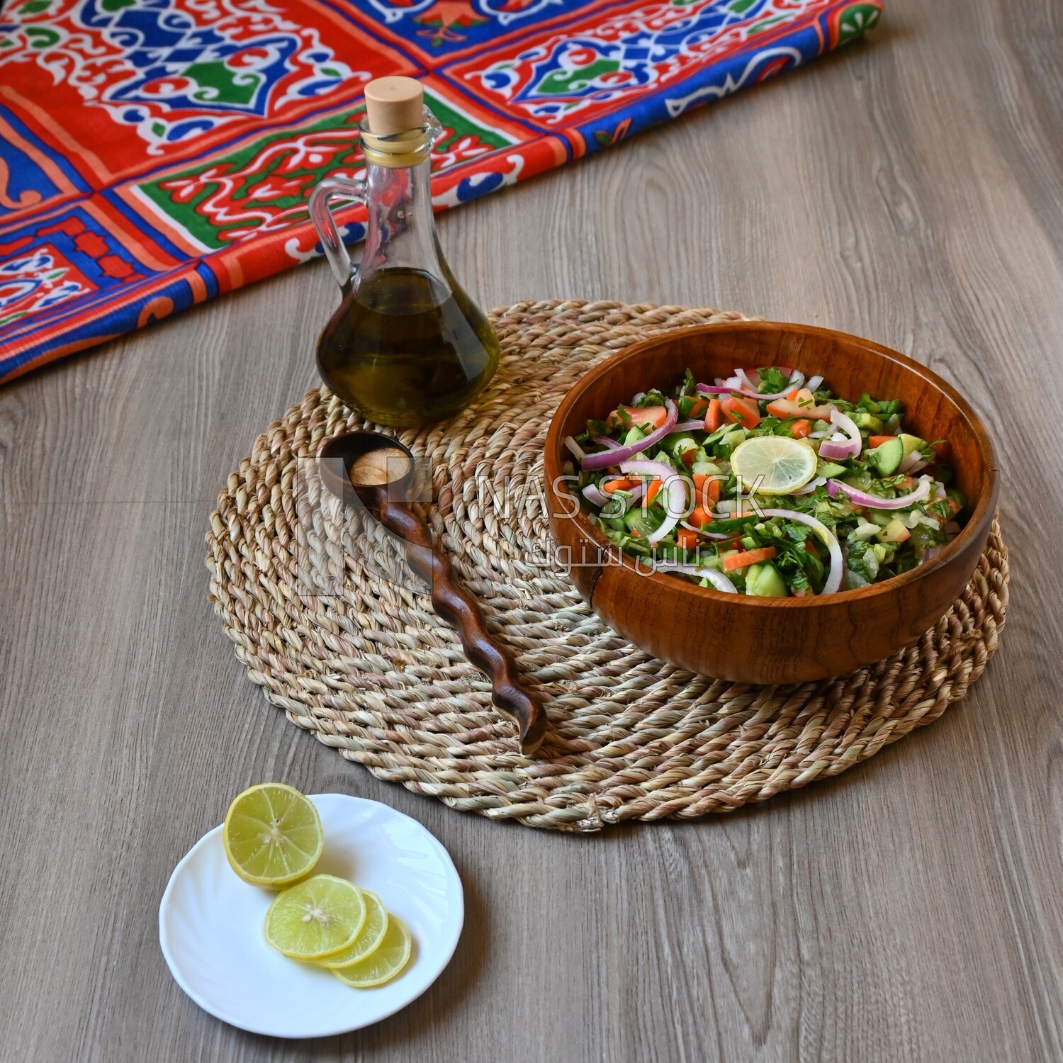 Plate of Vegetable salad, healthy food diet, healthy plate