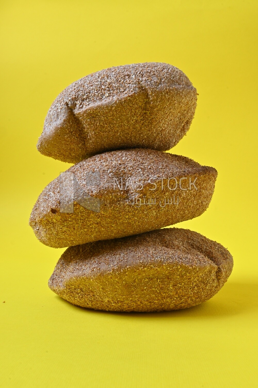 Loaves of brown bread, healthy life, fresh baked brown bread