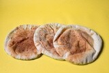 Shami bread, pieces of shami bread, fresh baked shami bread