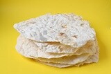 Crispy tortillas, a tray of crispy tortillas, Arabic crispy tortillas