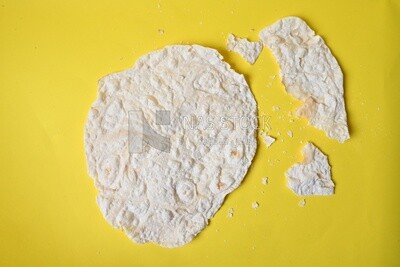 Crispy tortillas, a tray of crispy tortillas, Arabic crispy tortillas