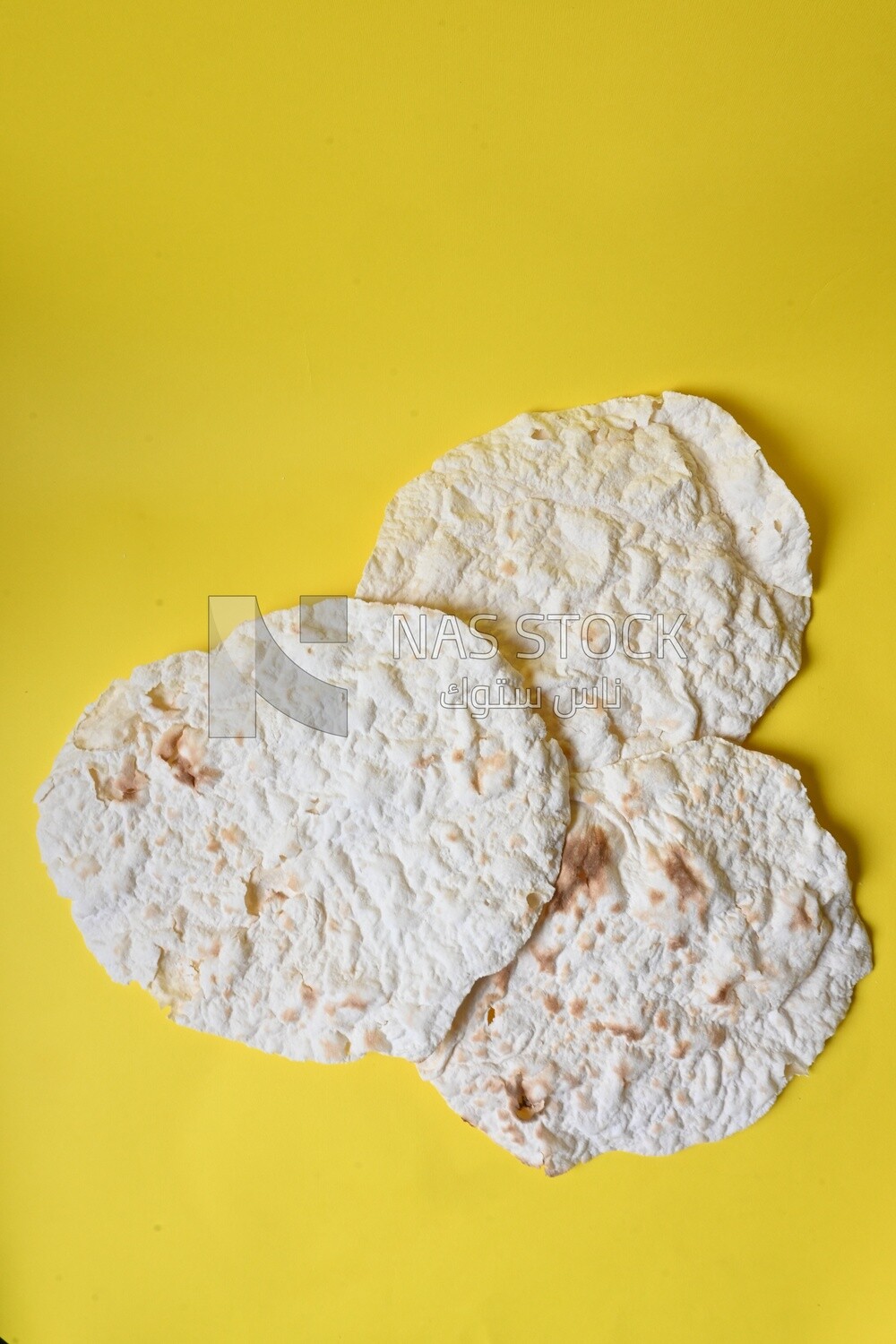 Crispy tortillas, a tray of crispy tortillas, Arabic crispy tortillas