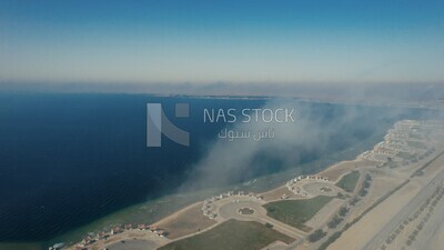 drone footage of the city of Al-Khobar in the eastern region, Al-Khobar Governorate, King Abdul Aziz Port in Al-Khobar in the Kingdom of Saudi Arabia, Dammam Port, Tourism in Saudi Arabia.