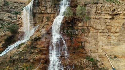 drone footage of  Wadi Namar lake in Riyadh, Saudi Arabia, Wadi Hanifa in Riyadh, tourism in Saudi Arabia, natural view, Wadi Namar waterfall in Riyadh,  famous Riyadh landmarks.