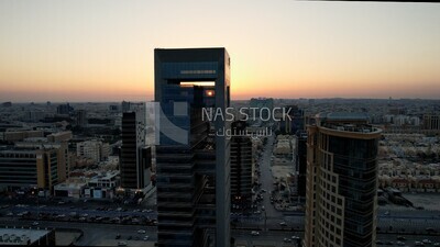 drone footage of streets and roads of the city in the eastern region, Al-Khobar Governorate, King Abdul Aziz Port in Al-Khobar in the Kingdom of Saudi Arabia, Dammam Port, Tourism in Saudi Arabia.HD