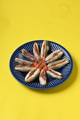 Plate of Pickled eggplant with sauce in it, Egyptian pickles, Arabic restaurants