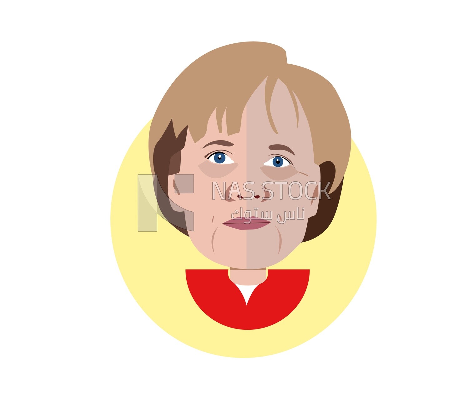 Character of German Chancellor Angela Merkel