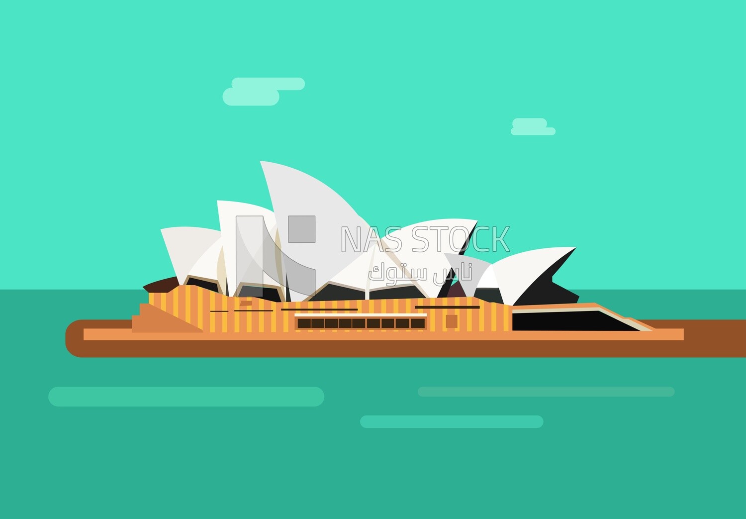 Illustration design of Sydney Opera House