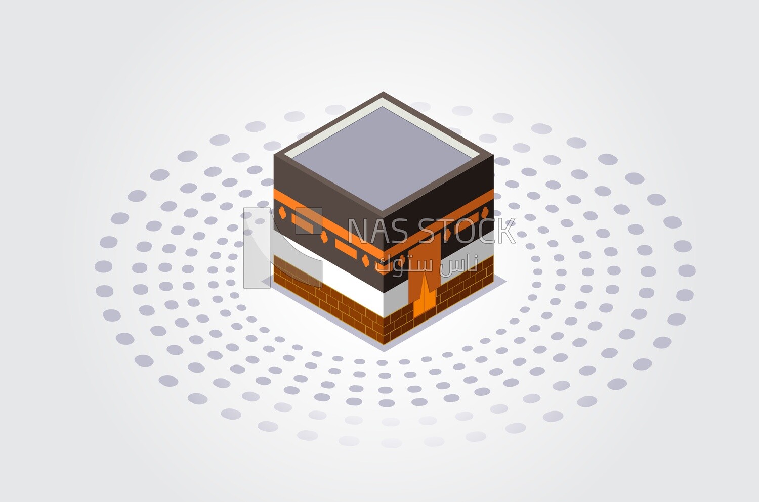 Illustration design of Kaaba