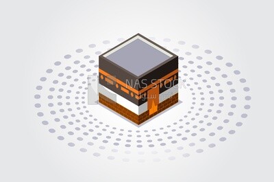 Illustration design of Kaaba