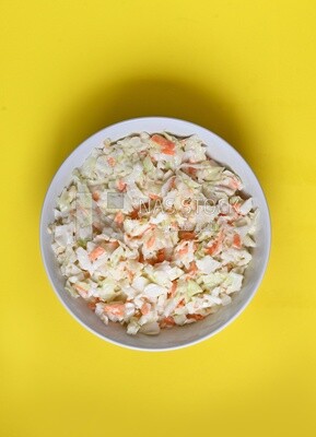 Bowl of Coleslaw, cold appetizers, Arabic dishes, oriental foods